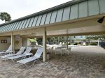 Covered Picnic Area and Restrooms at Hilton Head Cabanas Pool
